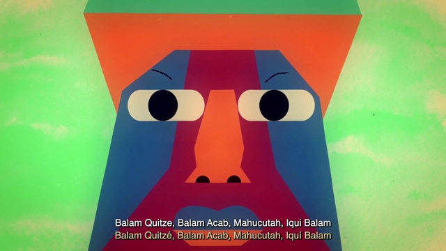 Video Reference: Art, Rectangle, Cartoon, Font, Painting, Poster, Electric blue, Games, Fictional character, Construction paper