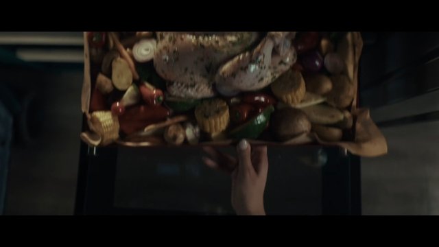 Video Reference: vegetables, mushrooms, tray, food, hand, indoor, still life, dark lighting, produce, fresh ingredients, cooking, market, close-up
