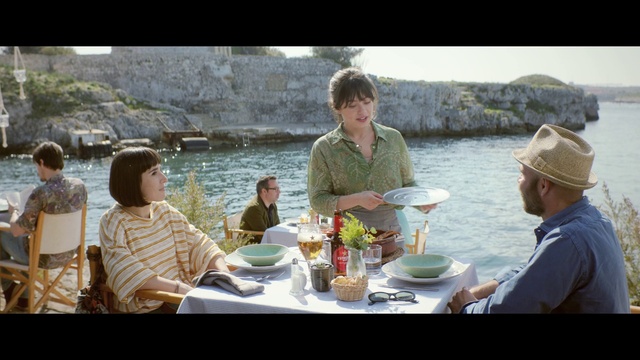 Video Reference: Water, Table, Tableware, Plant, Lake, Sharing, Leisure, T-shirt, Recreation, Hat