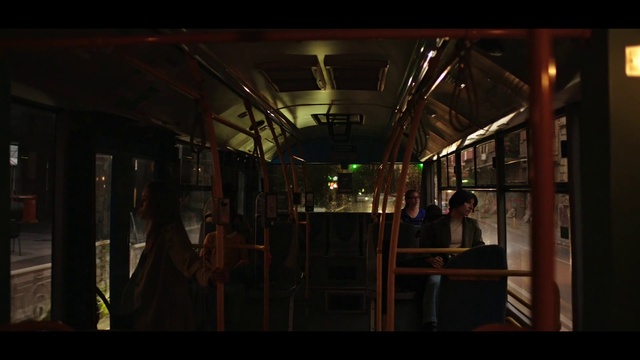 Video Reference: Window, Tints and shades, Public transport, Electricity, Darkness, Midnight, Train, City, Passenger, Glass