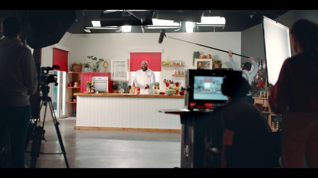 Video Reference: Building, Automotive design, Interior design, Television, Event, Tripod, Display device, Machine, Cameras & optics, Art