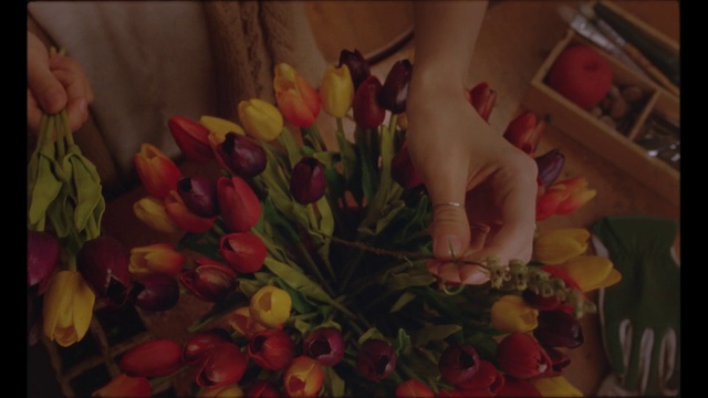 Video Reference: Flower, Plant, Petal, Creative arts, Flower Arranging, Shelf, Artificial flower, Rose, Bouquet, Floristry