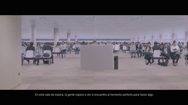 Video Reference: Automotive design, Art, Font, Event, Rectangle, Visual arts, Monochrome photography, Exhibition, Room, Crowd
