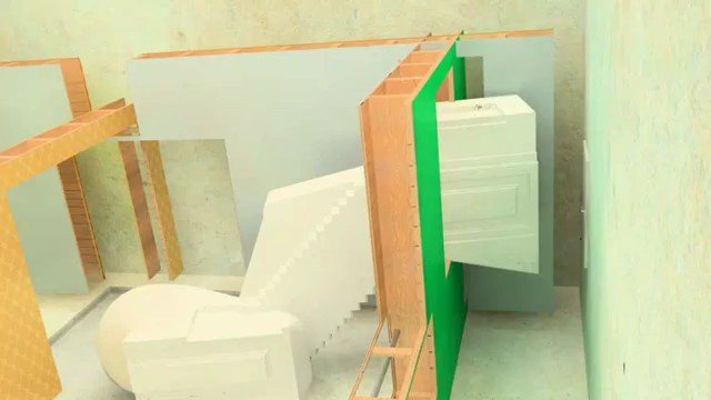 Video Reference: 3D render, abstract, architecture, interior, geometric, minimalism, modern, design, rendering, walls, ramps, blocks, structure, conceptual, empty space