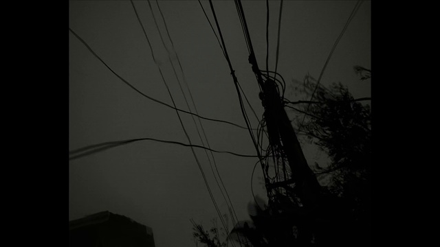 Video Reference: Sky, Electricity, Overhead power line, Grey, Twig, Tree, Transmission tower, Electrical wiring, Cable, Wire