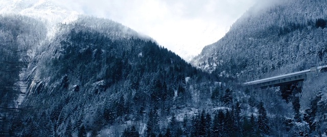 Video Reference: Cloud, Sky, Mountain, Plant, Snow, Natural landscape, Slope, Highland, Wood, Tree