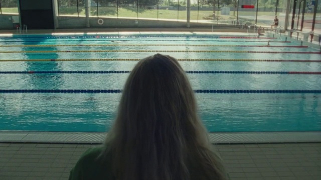 Video Reference: Water, Swimming pool, Azure, Blue, Mammal, Sunlight, Body of water, Line, Leisure, Tree