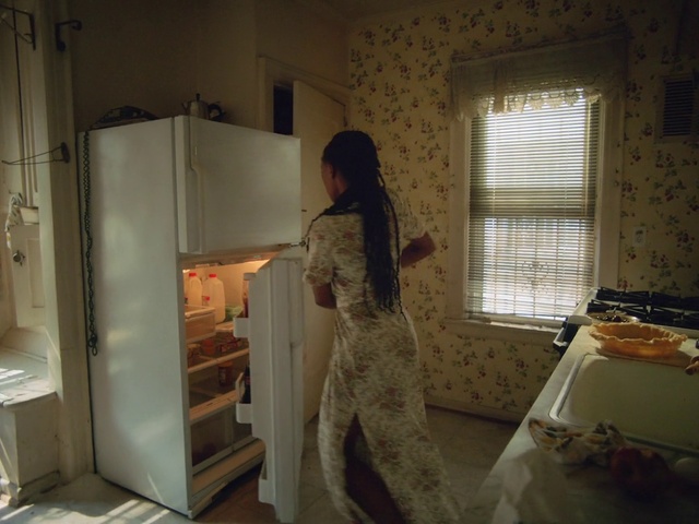 Video Reference: Cabinetry, Interior design, Window, Comfort, Wood, Home appliance, Floor, Flooring, Wall, Kitchen