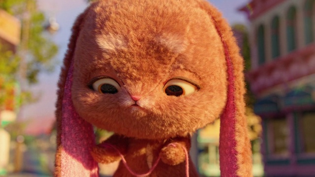 Video Reference: Toy, Fawn, Red, Snout, Stuffed toy, Wool, Plush, Close-up, Whiskers, Terrestrial animal