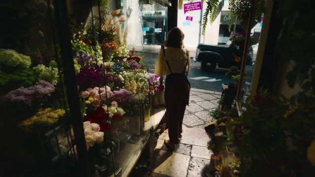 Video Reference: Plant, Flower, Temple, Road surface, Petal, Sidewalk, Leisure, Tints and shades, Travel, Road