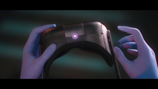 Video Reference: Peripheral, Automotive design, Input device, Purple, Gadget, Audio equipment, Vehicle door, Font, Electronic device, Magenta