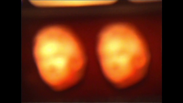 Video Reference: Eye, Automotive lighting, Amber, Orange, Rectangle, Gas, Heat, Astronomical object, Tints and shades, Font