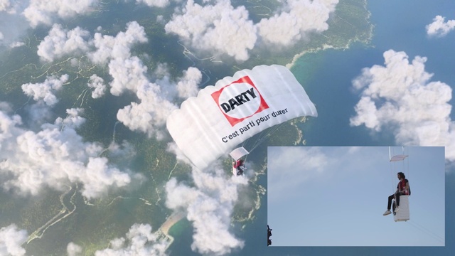 Video Reference: Cloud, Atmosphere, Sky, World, Parachute, Air travel, Cumulus, Parachuting, Sports, Font