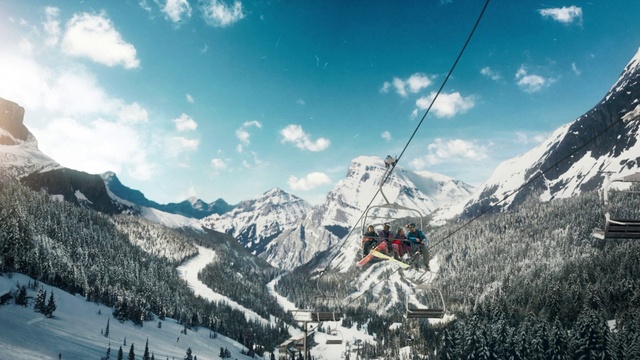 Video Reference: Cloud, Sky, Mountain, Snow, Nature, Slope, Highland, Landscape, Mountainous landforms, Freezing