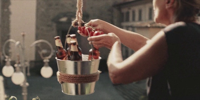 Video Reference: Hand, Arm, Bottle, Drinkware, Barware, Gesture, Glass bottle, Finger, Nail, Alcoholic beverage