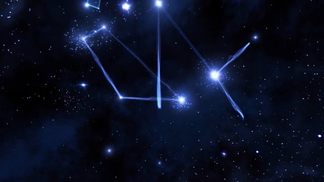 Video Reference: space, stars, constellation, night sky, galaxy, astronomy, blue light, glow, abstract, cosmic, animation, starfield