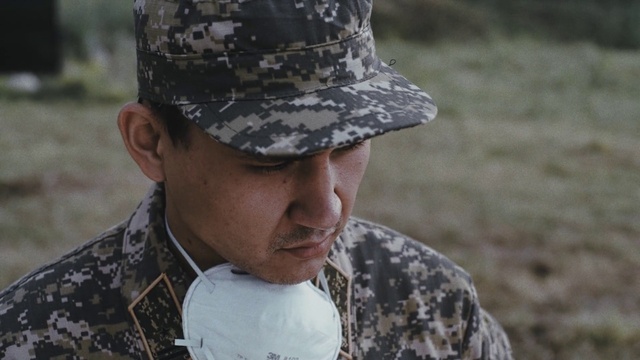 Video Reference: Camouflage, Military camouflage, Marines, Hat, Cap, Military person, Military uniform, Gesture, Non-commissioned officer, Military officer