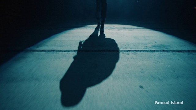Video Reference: Water, Blue, Asphalt, Road surface, Tints and shades, Electric blue, Human leg, Darkness, Shadow, Concrete