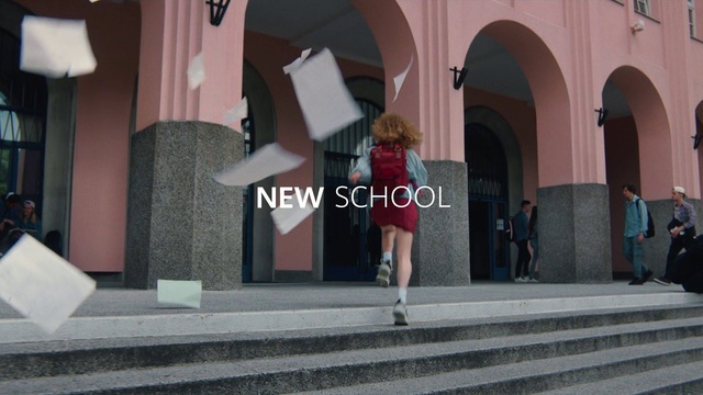 Video Reference: Fashion, Standing, Dress, Architecture, Stairs, Street fashion, Grey, Waist, Thigh, Wall