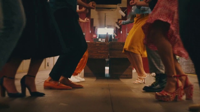 Video Reference: Shoe, Leg, Performing arts, Entertainment, Thigh, Flooring, Interaction, Floor, Performance art, Fun