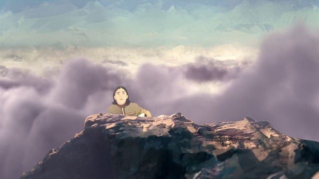 Video Reference: Cloud, Atmosphere, Sky, People in nature, Mountain, Flash photography, Natural landscape, Atmospheric phenomenon, Mountainous landforms, Landscape