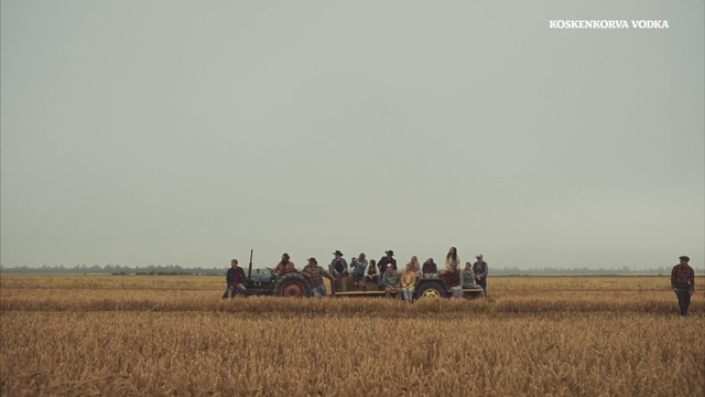 Video Reference: Sky, Wheel, Tire, Vehicle, Agricultural machinery, Harvester, Agriculture, Farmer, Working animal, Grassland