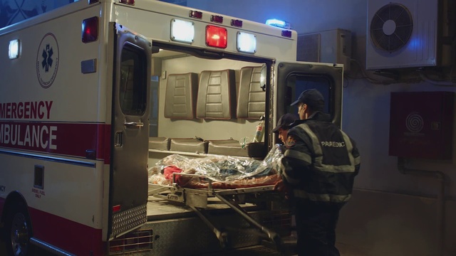 Video Reference: Motor vehicle, Vehicle, Ambulance, Service, Gas, Machine, Van, Event, Emergency service, Job