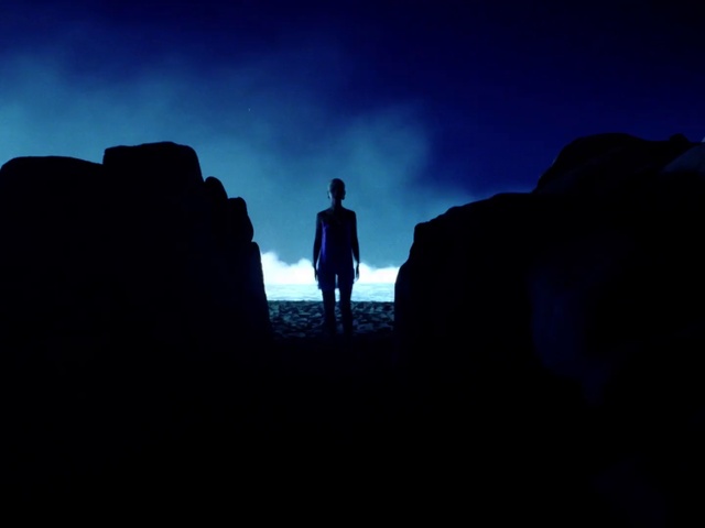 Video Reference: Sky, World, Landscape, Formation, Horizon, Tints and shades, Electric blue, Space, Darkness, Hiking