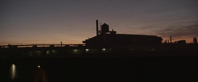Video Reference: Sky, Cloud, Building, Electricity, Dusk, Sunset, Gas, Tints and shades, Horizon, City