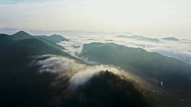 Video Reference: Cloud, Sky, Mountain, Atmosphere, Highland, Fog, Terrain, Tree, Landscape, Slope