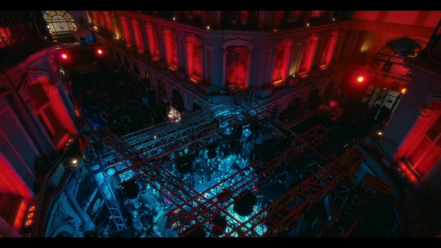 Video Reference: Purple, Entertainment, Building, Automotive lighting, Visual effect lighting, Magenta, City, Font, Music, Art