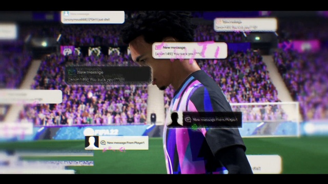 Video Reference: Purple, Player, Flat panel display, Gadget, Fan, Competition event, Championship, Entertainment, Sports, Display device