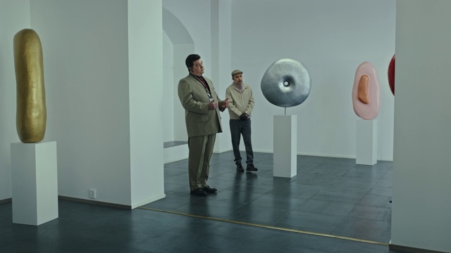 Video Reference: Art, Standing, Gesture, Fixture, Sculpture, Event, Space, Automotive design, Exhibition, Plaster