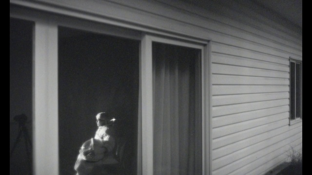 Video Reference: Building, Window, Door, Wood, House, Style, Black-and-white, Flash photography, Tints and shades, Home door