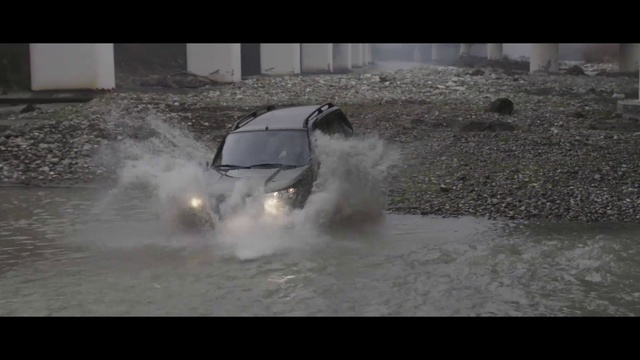 Video Reference: Water, Land vehicle, Car, Vehicle, Hood, Motor vehicle, Automotive design, Automotive tire, Asphalt, Automotive exterior