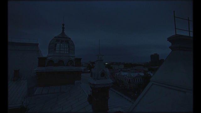 Video Reference: Sky, Building, Window, Dusk, Midnight, Tints and shades, Horizon, Finial, City, Turret