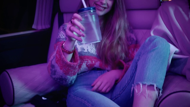 Video Reference: Lip, Hand, Purple, Mouth, Drinkware, Drink, Violet, Pink, Finger, Comfort