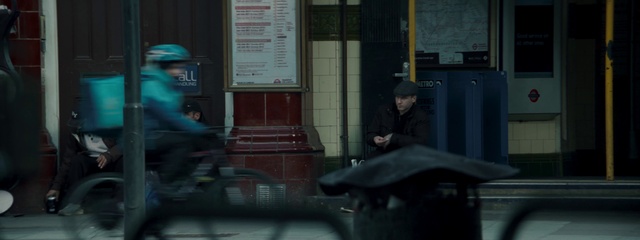 Video Reference: Gas, City, Hat, Road, Machine, Sitting, Street, Job, Pedestrian, Darkness