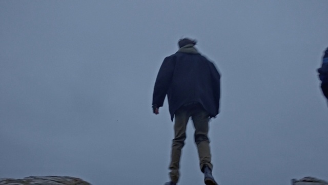 Video Reference: Sky, Cloud, Knee, Tree, Jacket, Art, Recreation, Human leg, Landscape, Electric blue