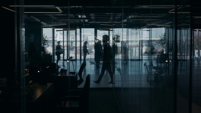 Video Reference: Building, Fixture, Floor, Glass, Tints and shades, Flooring, Window, City, Door, Metal