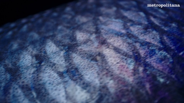Video Reference: Sleeve, Purple, Grey, Electric blue, Pattern, Denim, Woolen, Close-up, Wool, Magenta