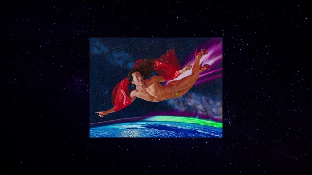 Video Reference: Flash photography, Organism, Entertainment, Art, Display device, Magenta, Slope, Space, Font, Event