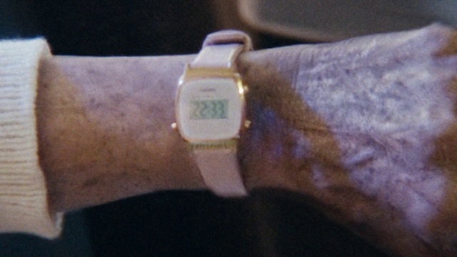 Video Reference: Watch, Clock, Gadget, Finger, Wrist, Watch accessory, Rectangle, Auto part, Jewellery, Strap