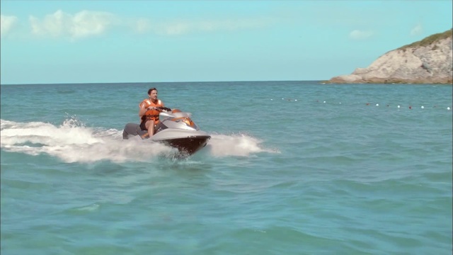 Video Reference: Water, Sky, Watercraft, Cloud, Jet ski, Boat, Vehicle, Personal water craft, Wind wave, Leisure