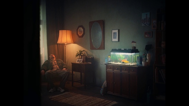 Video Reference: Picture frame, Table, Interior design, Lamp, Building, Wood, Drawer, Wall, Tints and shades, Comfort