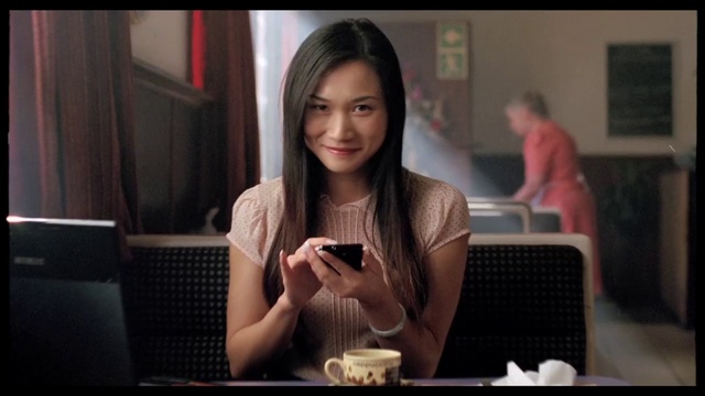 Video Reference: Smile, Tableware, Flash photography, Picture frame, Fun, Gadget, Happy, Audio equipment, Eyewear, Long hair