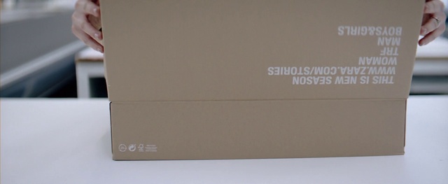 Video Reference: Brown, Rectangle, Font, Carton, Packing materials, Packaging and labeling, Box, Beige, Brand, Paper product