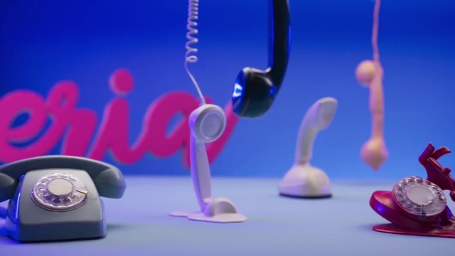 Video Reference: Azure, Purple, Organism, Art, Violet, Gadget, Font, Audio equipment, Electric blue, Event