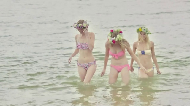 Video Reference: Water, Swimsuit top, People on beach, Lingerie top, Leg, Brassiere, Swimsuit bottom, Swimwear, Human body, Underpants