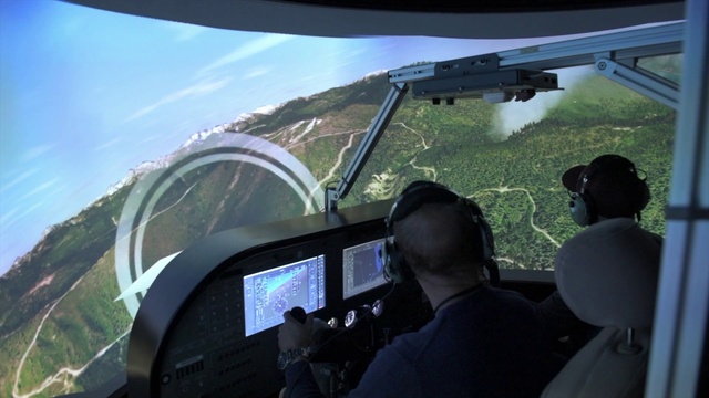 Video Reference: Flight instruments, Aircraft, Vehicle, Cockpit, Sky, Aviation, Air travel, Helicopter pilot, Pilot, Aerospace manufacturer